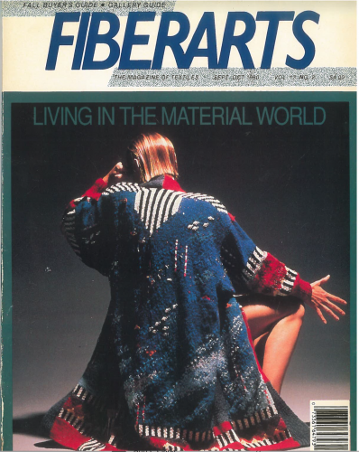 Fiberarts cover, 1990